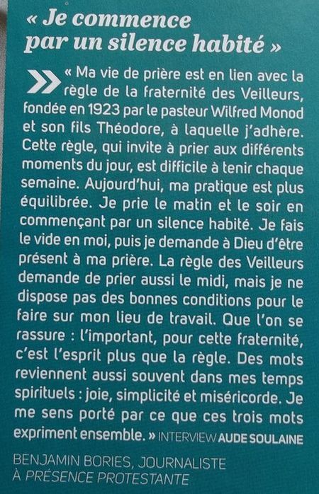 Prière les veilleurs
