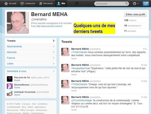 tweets reçus